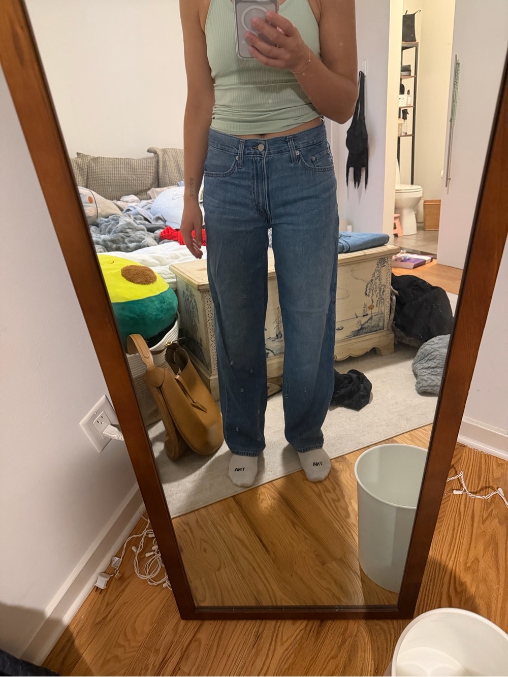 Levi's Relaxed Boyfriend Jeans in Medium Blue Wash